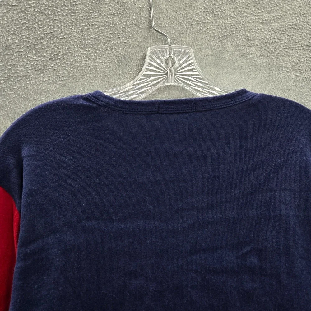 Polo Ralph Lauren Men Shirt Large Blue Colorblock Logo Long Sleeve READ